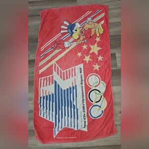 Vintage 1984 Los Angeles Olympics Beach Towel